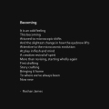 "Becoming" poetry by Roshan James, Wellesley, Ontario, Canada